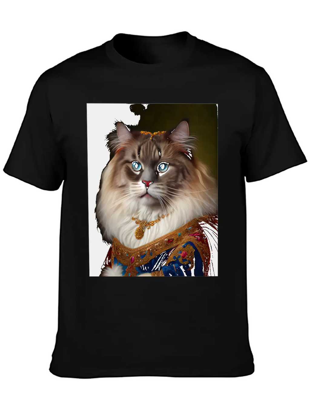 Ragamuffin Cat Breed Portrait Royal Renaissance An Essential Cotton Tee For Daily Outfits – Unisex Style