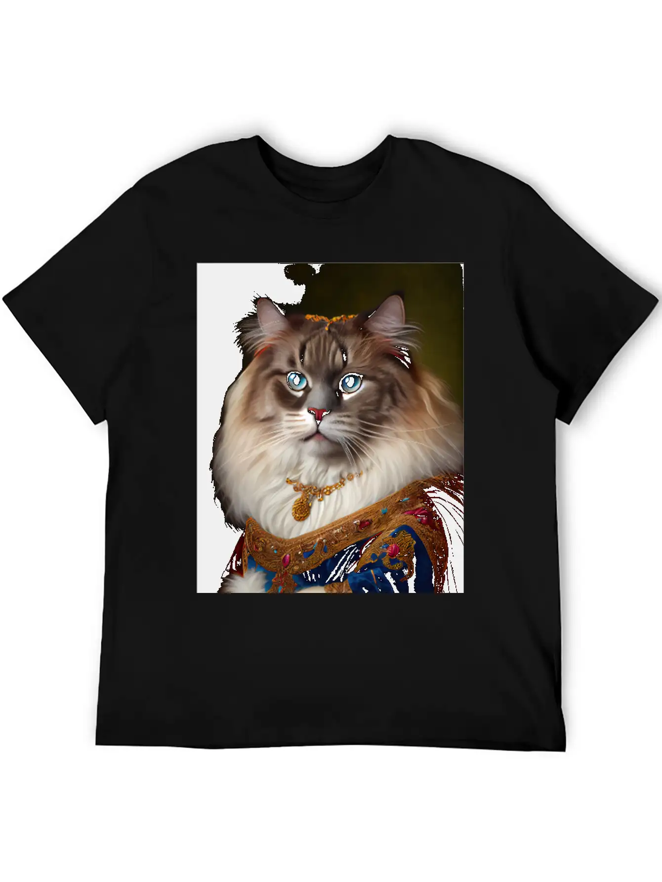 Ragamuffin Cat Breed Portrait Royal Renaissance An Essential Cotton Tee For Daily Outfits – Unisex Style