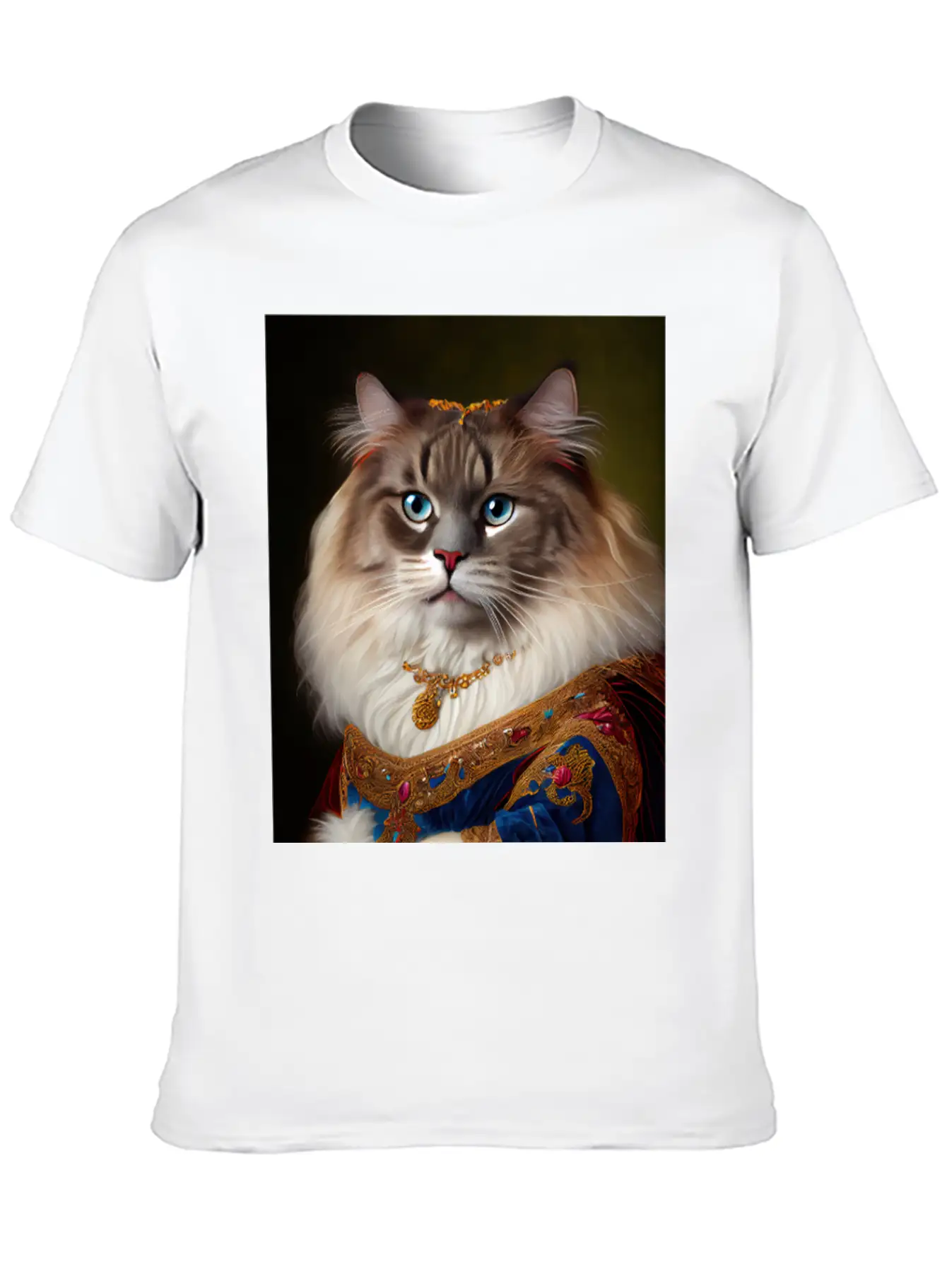 Ragamuffin Cat Breed Portrait Royal Renaissance An Essential Cotton Tee For Daily Outfits – Unisex Style