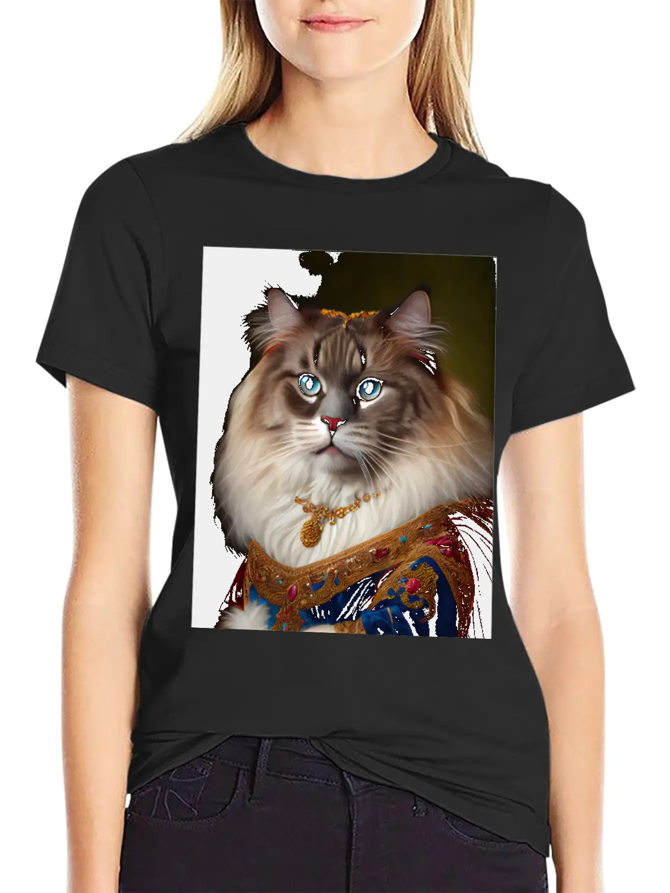 Ragamuffin Cat Breed Portrait Royal Renaissance An Essential Cotton Tee For Daily Outfits – Unisex Style