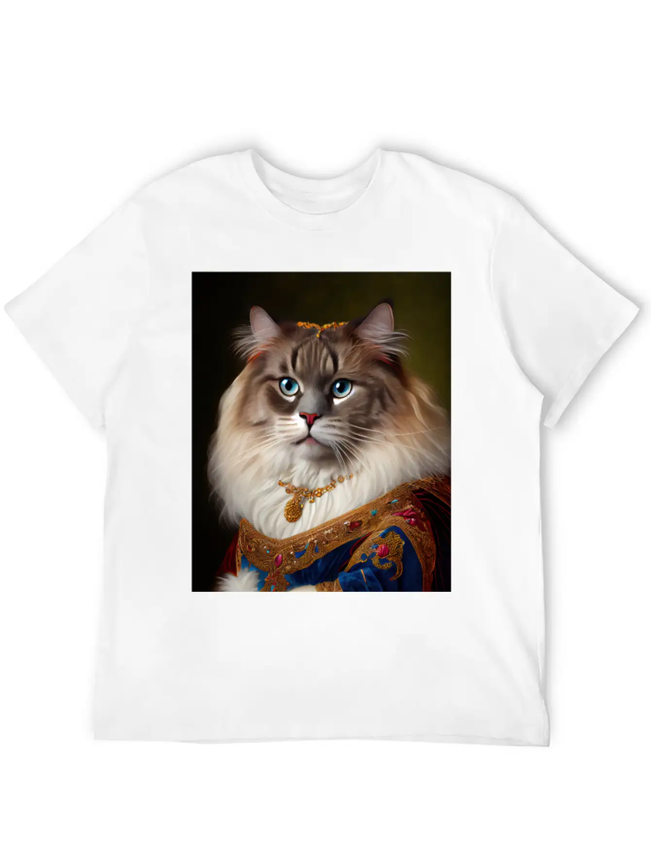 Ragamuffin Cat Breed Portrait Royal Renaissance An Essential Cotton Tee For Daily Outfits – Unisex Style