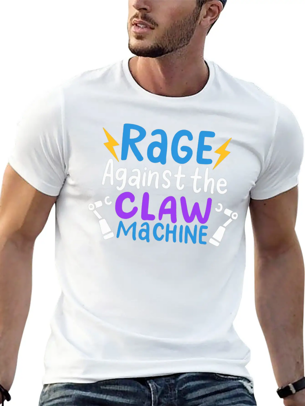 Rage Against The Claw Machine T Claw Machine Game Unisex Short Sleeve Soft Cotton T-Shirt – Casual Everyday Wear