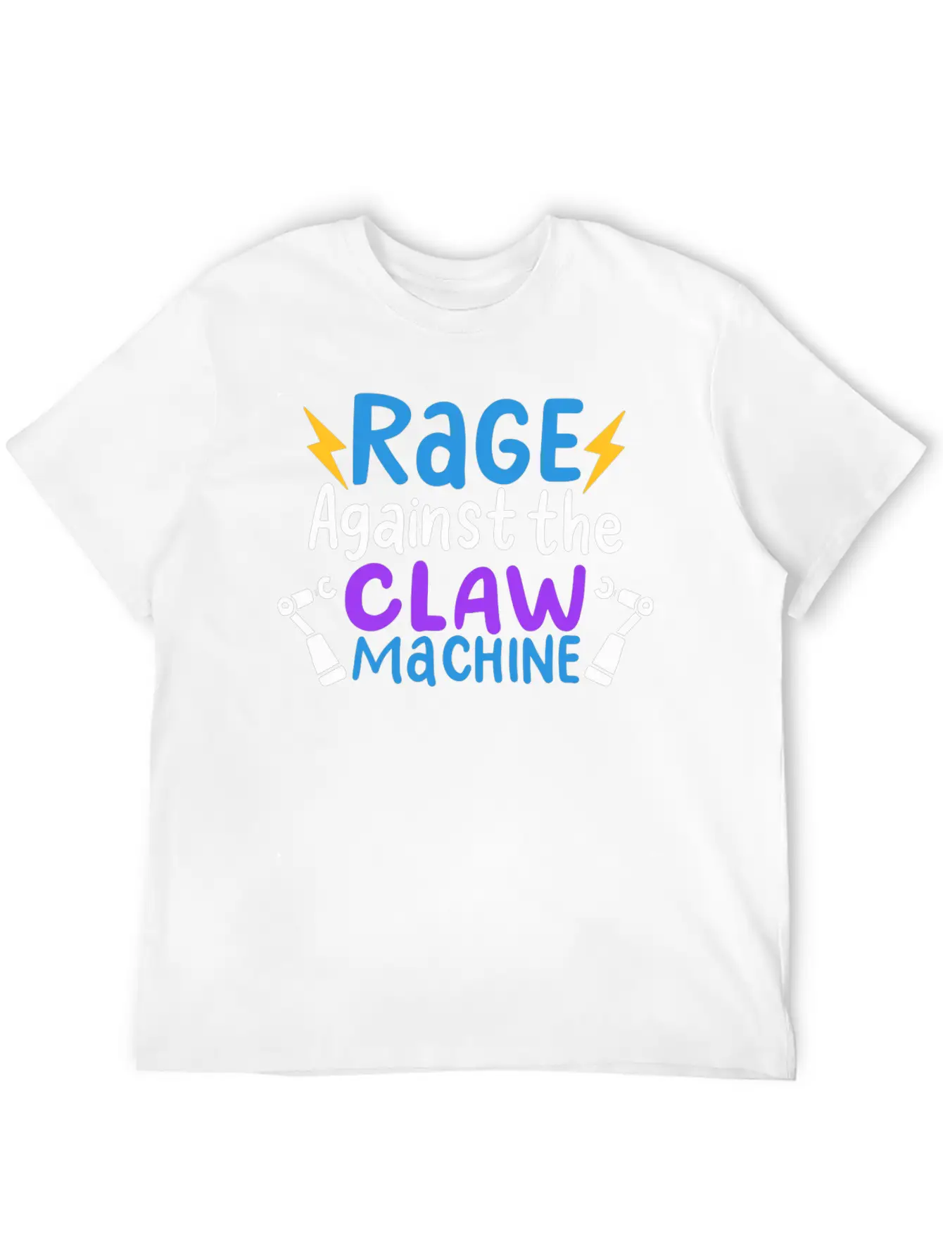 Rage Against The Claw Machine T Claw Machine Game Unisex Short Sleeve Soft Cotton T-Shirt – Casual Everyday Wear