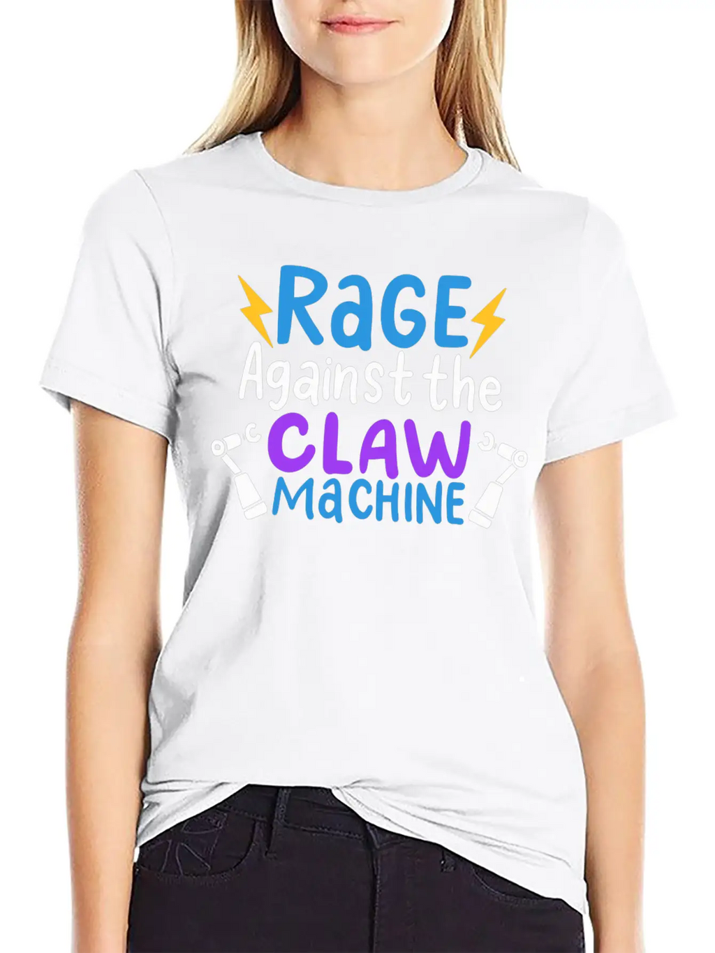 Rage Against The Claw Machine T Claw Machine Game Unisex Short Sleeve Soft Cotton T-Shirt – Casual Everyday Wear