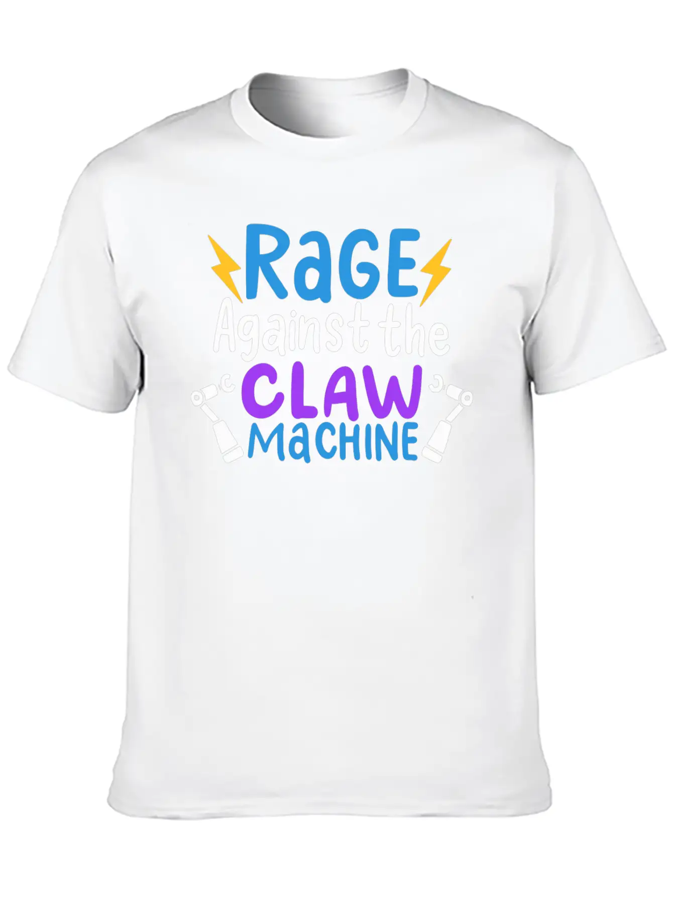 Rage Against The Claw Machine T Claw Machine Game Unisex Short Sleeve Soft Cotton T-Shirt – Casual Everyday Wear