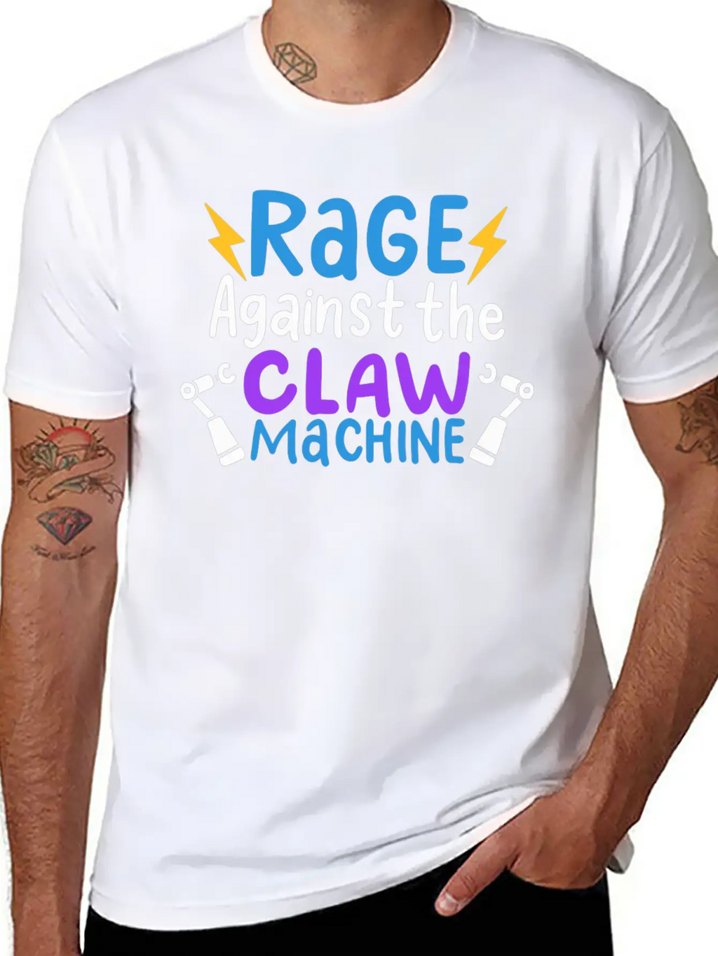 Rage Against The Claw Machine T Claw Machine Game Unisex Short Sleeve Soft Cotton T-Shirt – Casual Everyday Wear