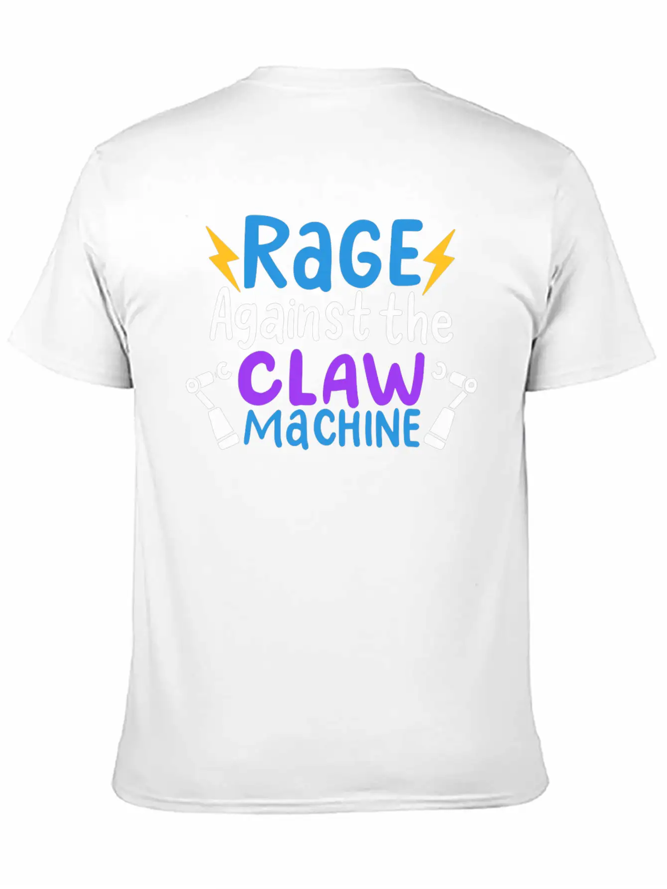 Rage Against The Claw Machine T Claw Machine Game Unisex Short Sleeve Soft Cotton T-Shirt – Casual Everyday Wear