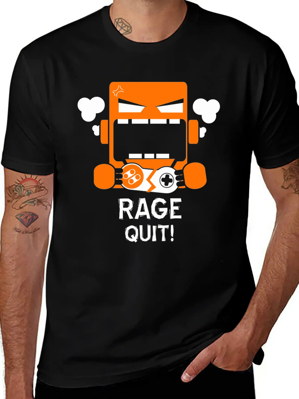 Rage Quit Casual Graphic T-Shirt – Simple And Comfortable Daily Wear
