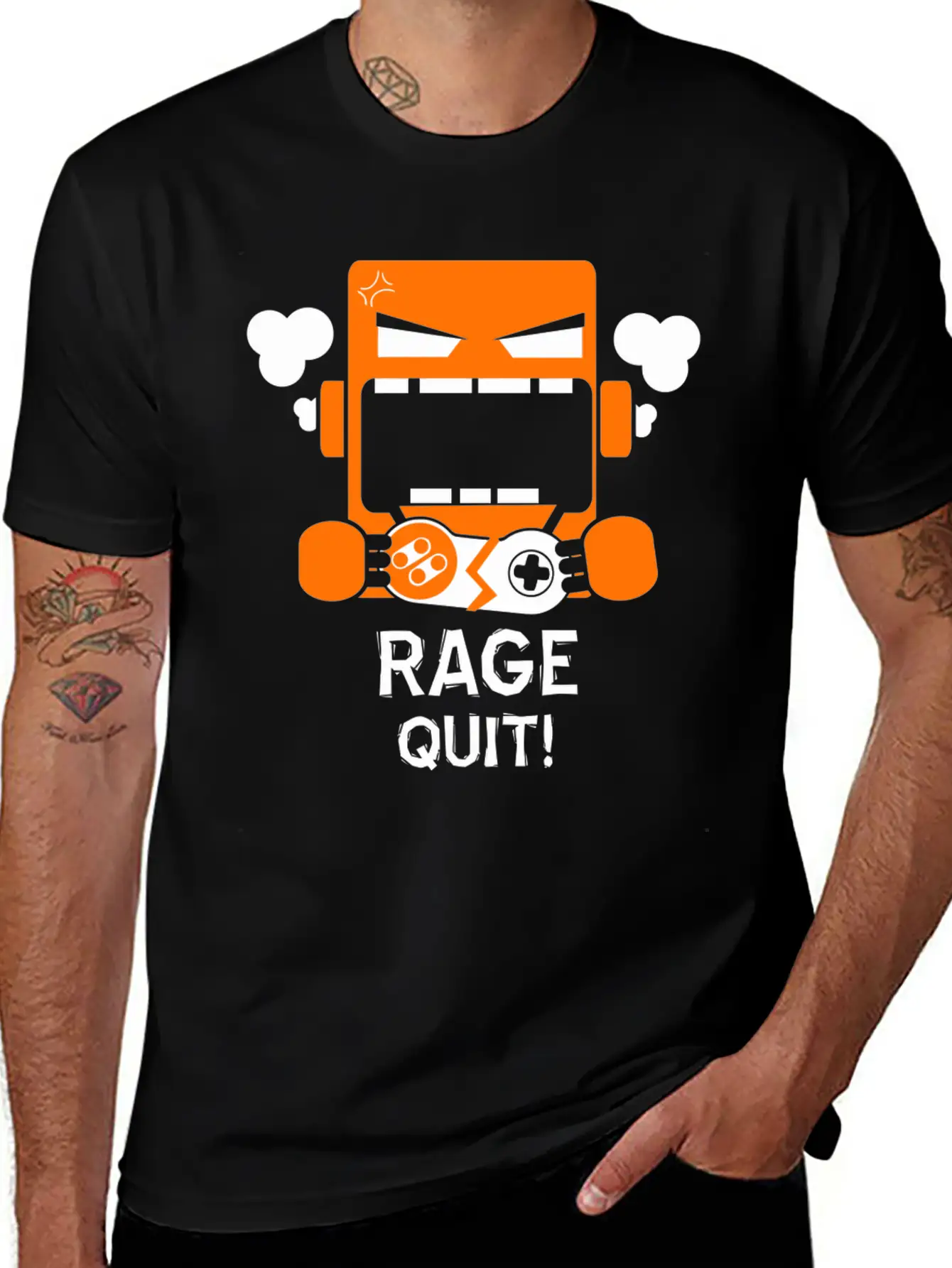 Rage Quit Casual Graphic T-Shirt – Simple And Comfortable Daily Wear