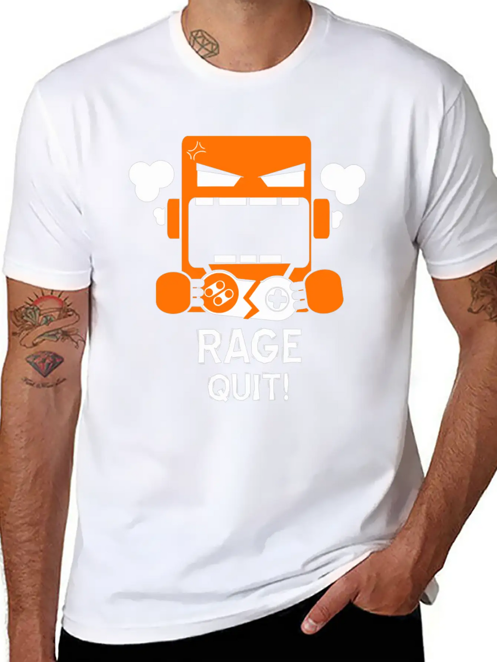 Rage Quit Casual Graphic T-Shirt – Simple And Comfortable Daily Wear