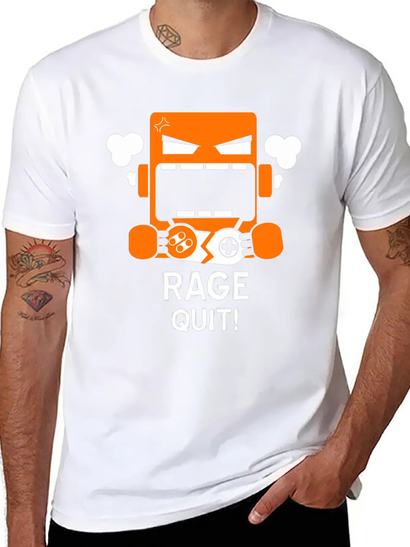 Rage Quit Casual Graphic T-Shirt – Simple And Comfortable Daily Wear