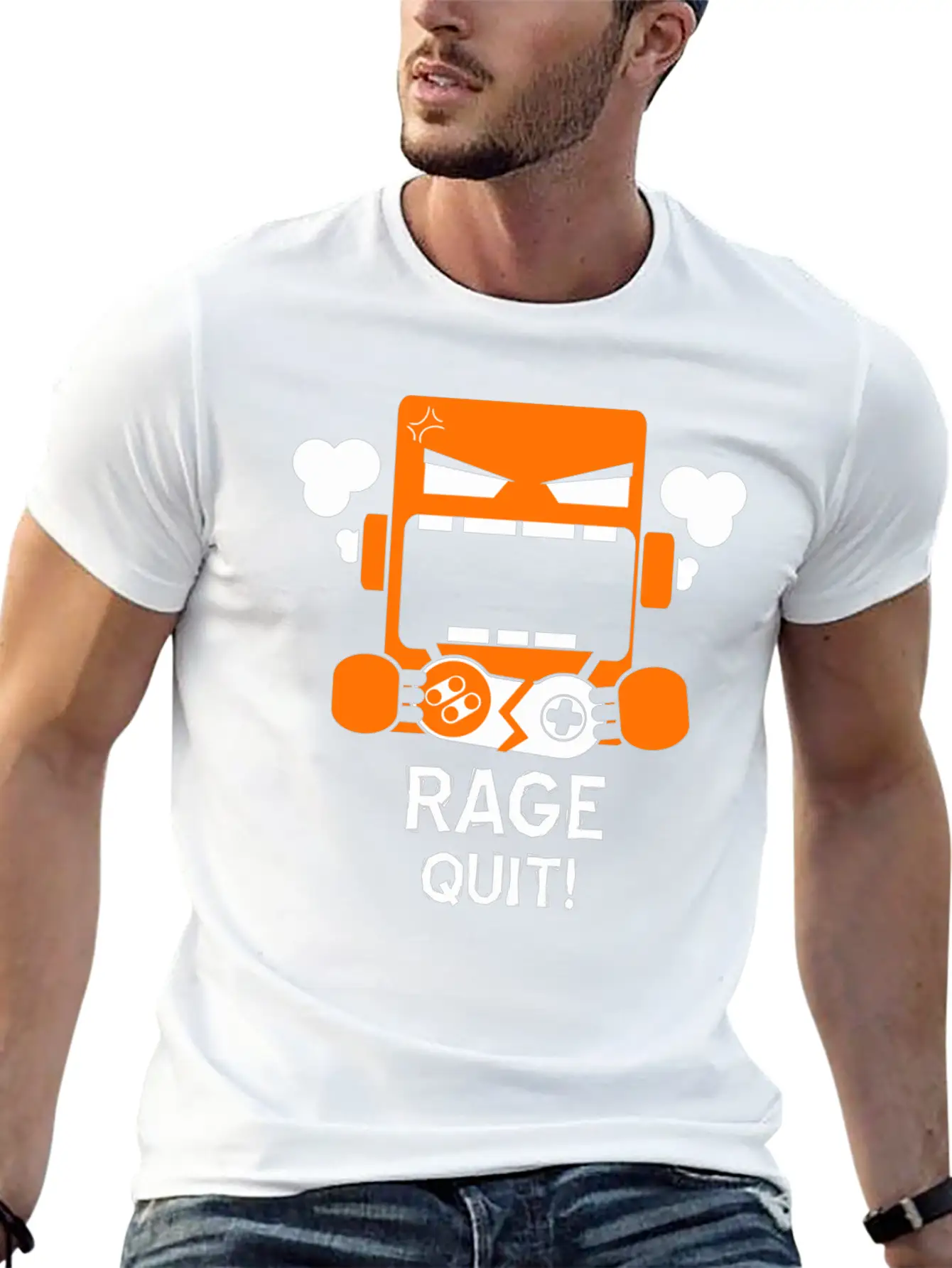 Rage Quit Casual Graphic T-Shirt – Simple And Comfortable Daily Wear