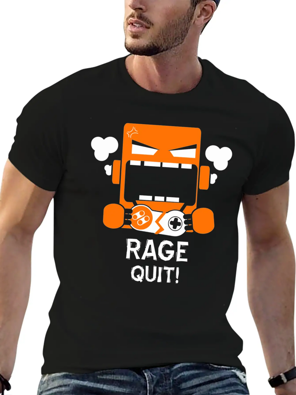 Rage Quit Casual Graphic T-Shirt – Simple And Comfortable Daily Wear