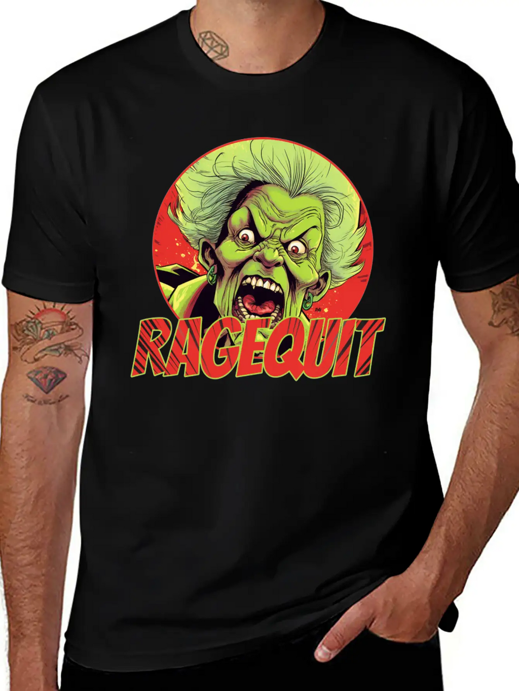 RAGEQUIT Unisex Short Sleeve Soft Cotton T-Shirt – Casual Everyday Wear
