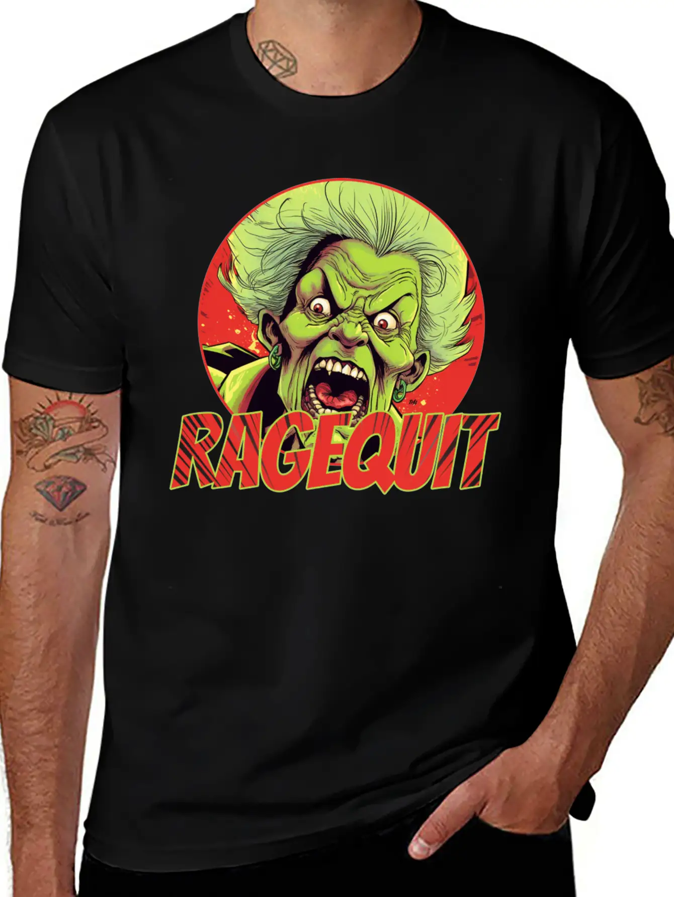RAGEQUIT Unisex Short Sleeve Soft Cotton T-Shirt – Casual Everyday Wear