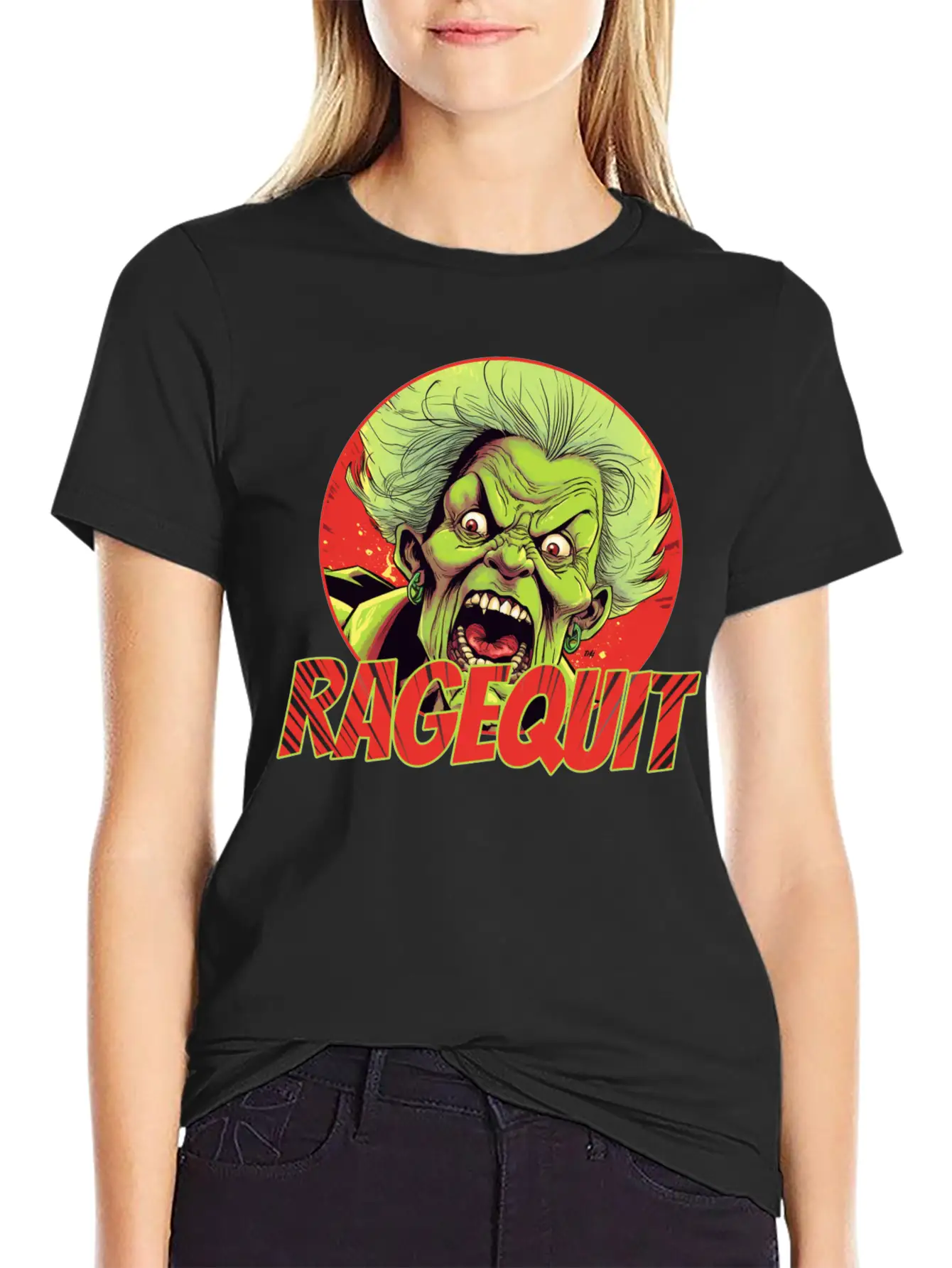RAGEQUIT Unisex Short Sleeve Soft Cotton T-Shirt – Casual Everyday Wear