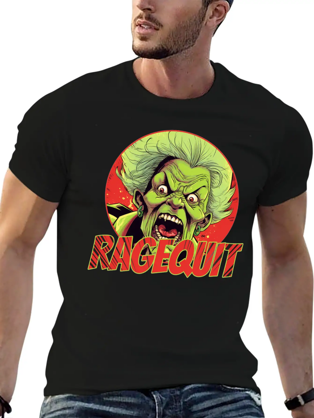 RAGEQUIT Unisex Short Sleeve Soft Cotton T-Shirt – Casual Everyday Wear