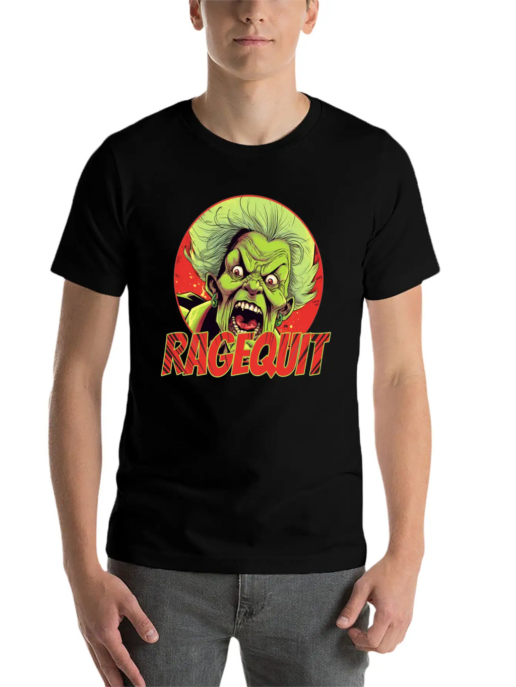 RAGEQUIT Unisex Short Sleeve Soft Cotton T-Shirt – Casual Everyday Wear