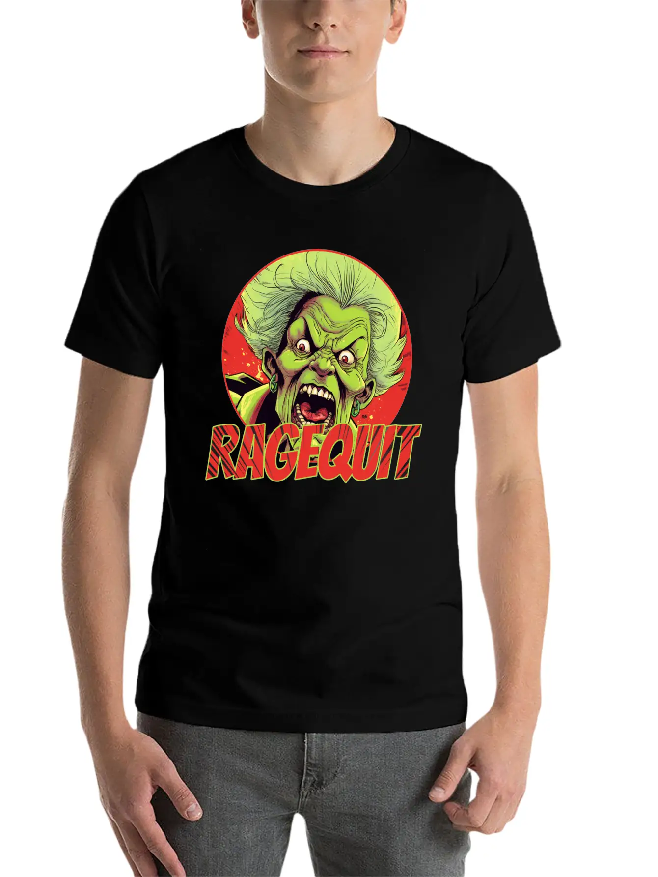 RAGEQUIT Unisex Short Sleeve Soft Cotton T-Shirt – Casual Everyday Wear