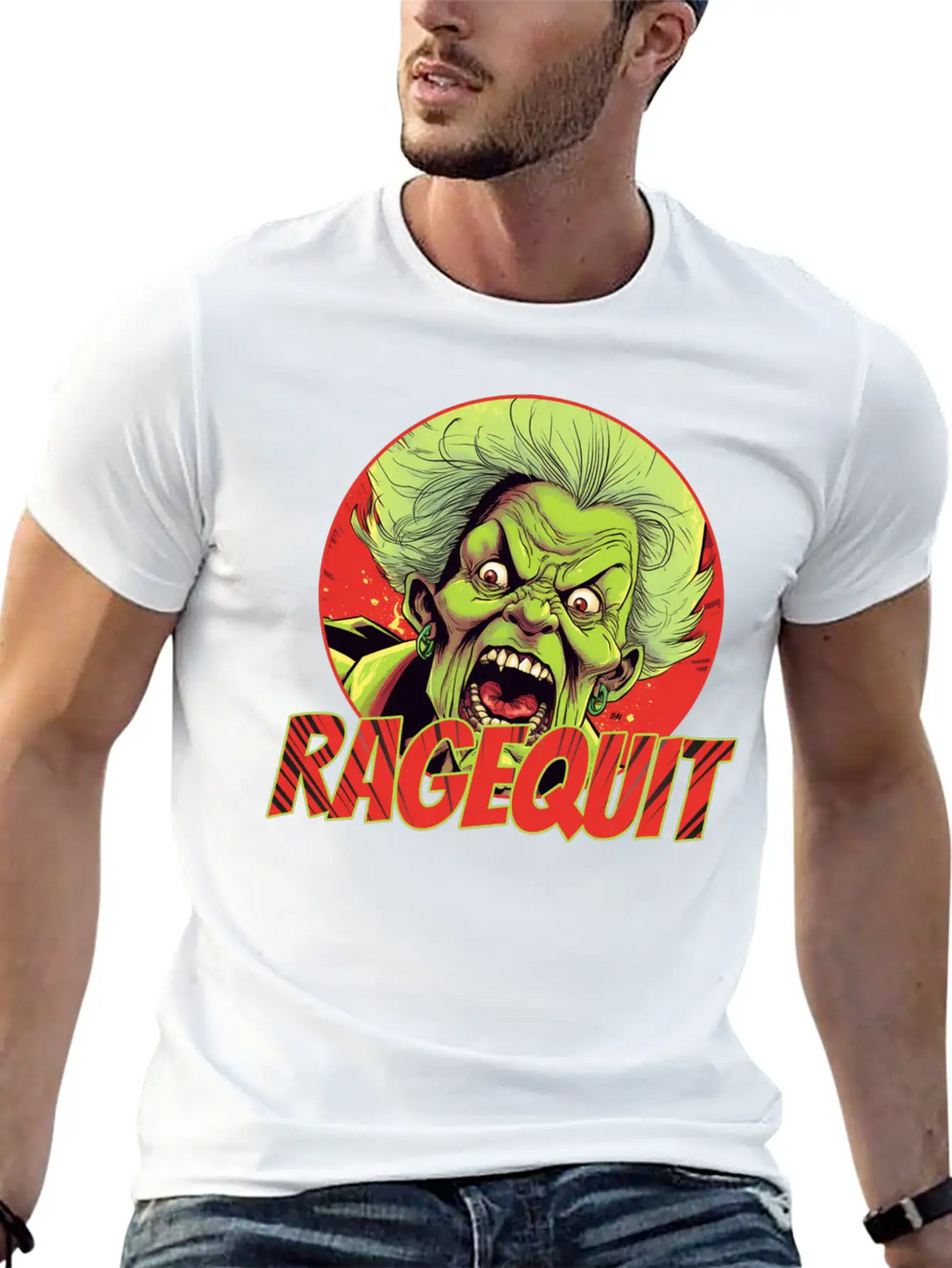 RAGEQUIT Unisex Short Sleeve Soft Cotton T-Shirt – Casual Everyday Wear