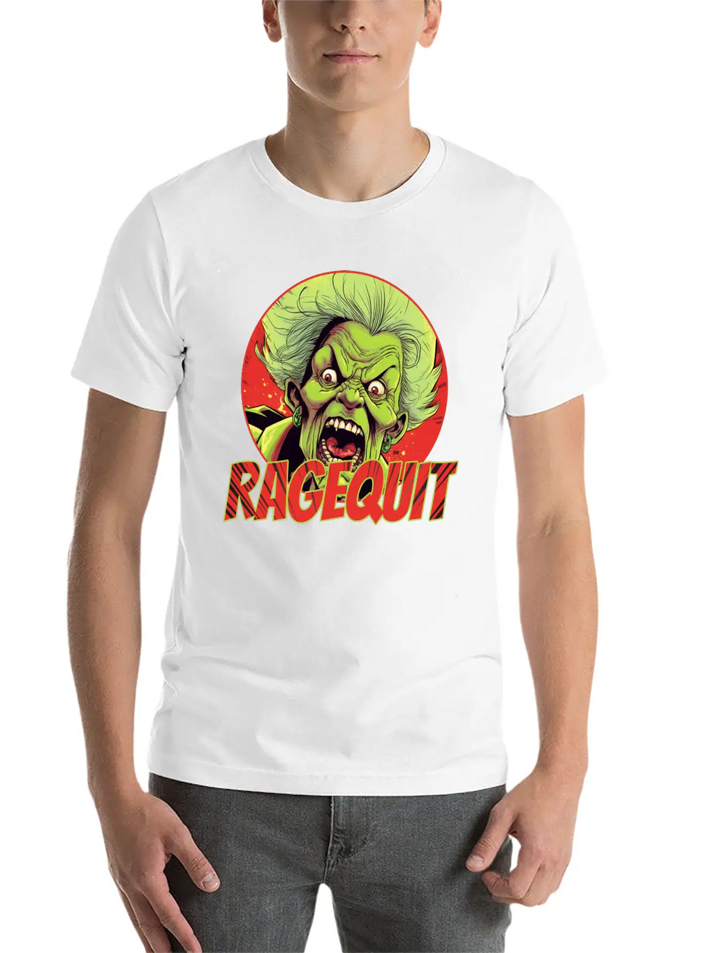 RAGEQUIT Unisex Short Sleeve Soft Cotton T-Shirt – Casual Everyday Wear