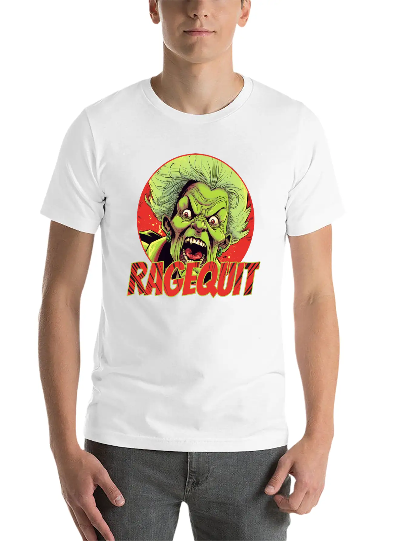 RAGEQUIT Unisex Short Sleeve Soft Cotton T-Shirt – Casual Everyday Wear