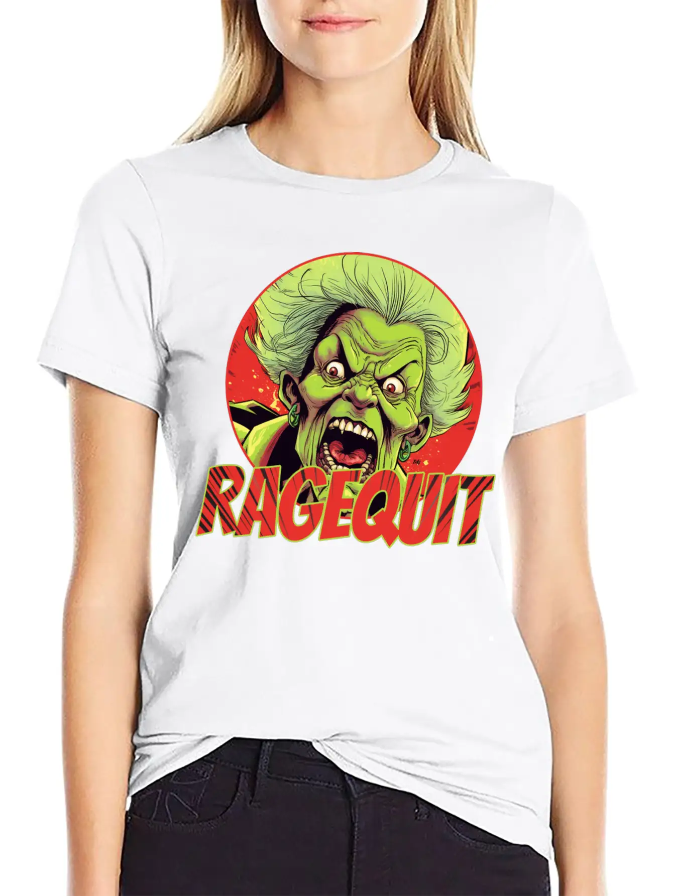 RAGEQUIT Unisex Short Sleeve Soft Cotton T-Shirt – Casual Everyday Wear