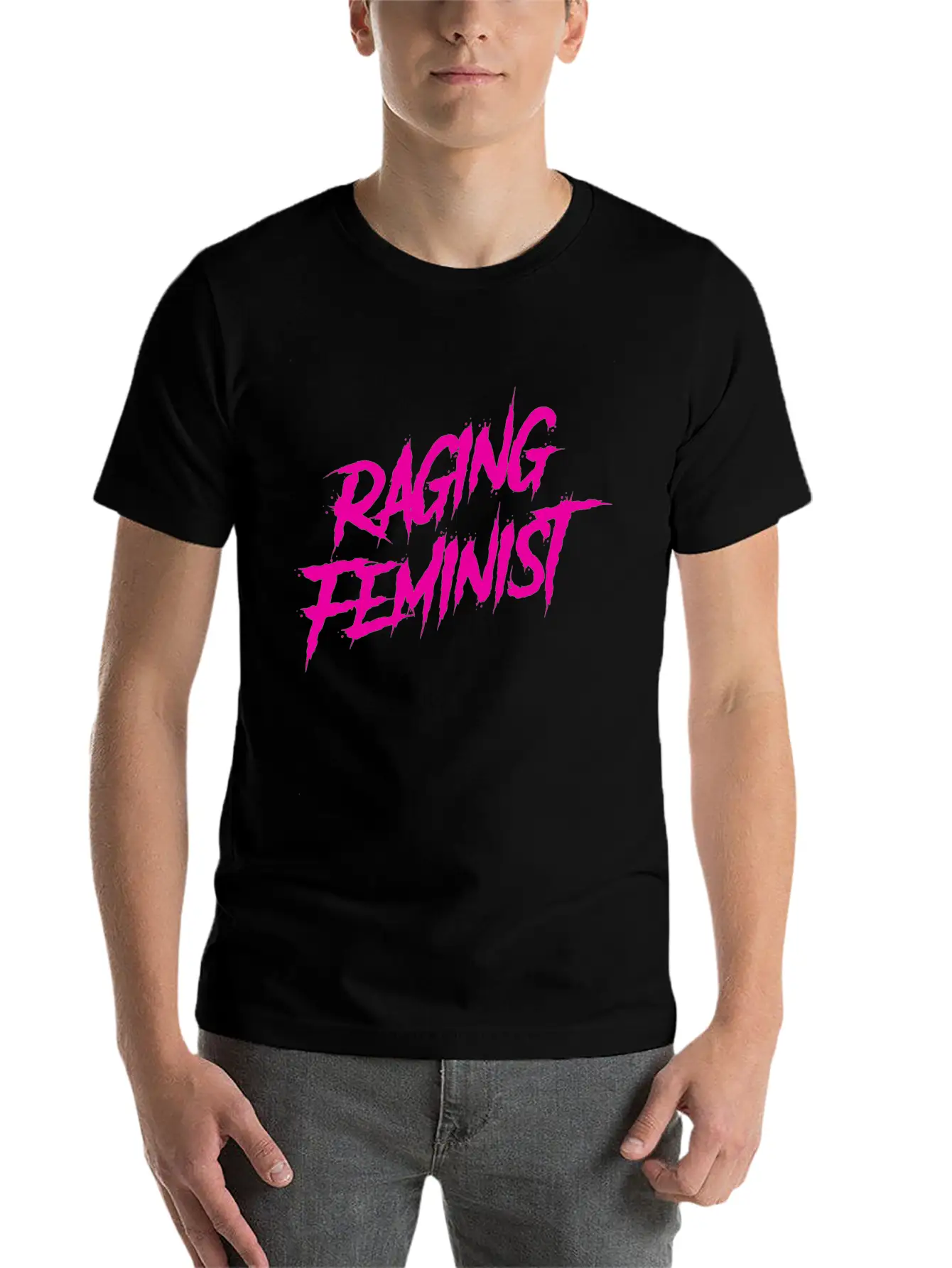 Raging Feminist Unisex Short Sleeve Soft Cotton T-Shirt – Casual Everyday Wear