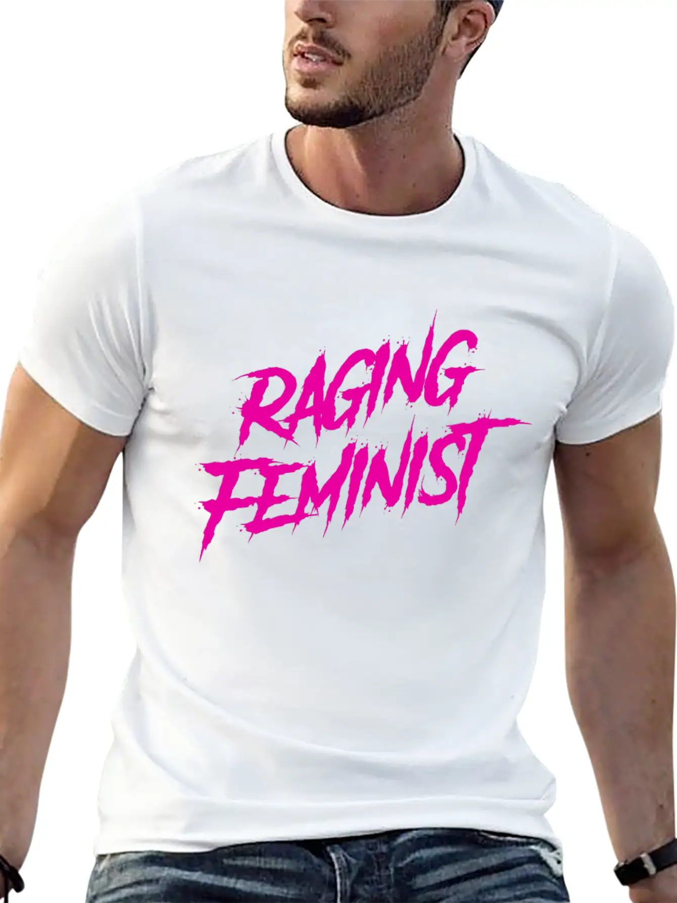 Raging Feminist Unisex Short Sleeve Soft Cotton T-Shirt – Casual Everyday Wear