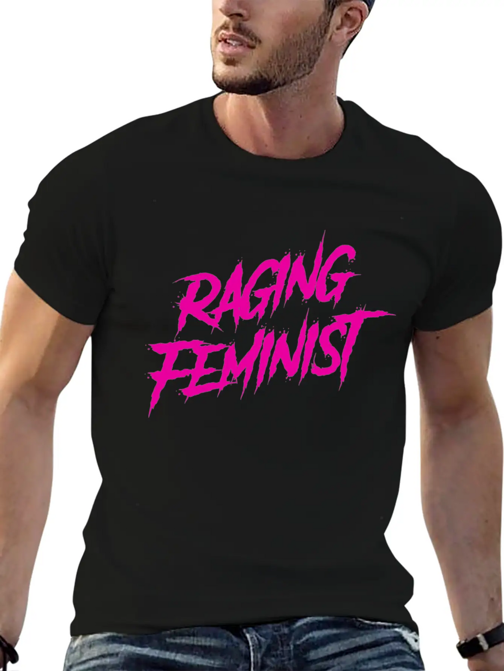 Raging Feminist Unisex Short Sleeve Soft Cotton T-Shirt – Casual Everyday Wear