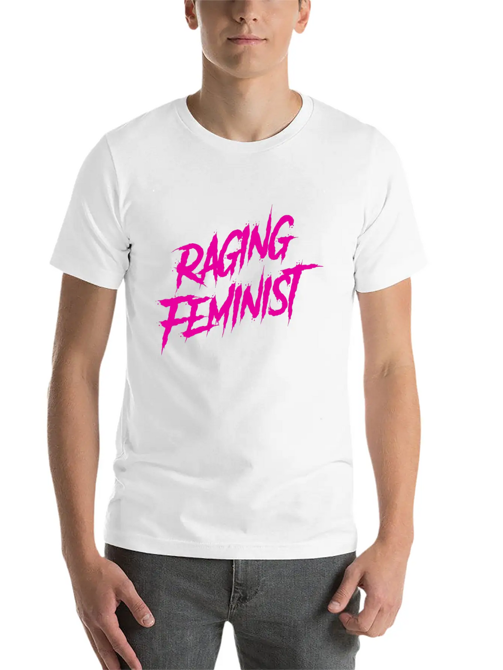 Raging Feminist Unisex Short Sleeve Soft Cotton T-Shirt – Casual Everyday Wear