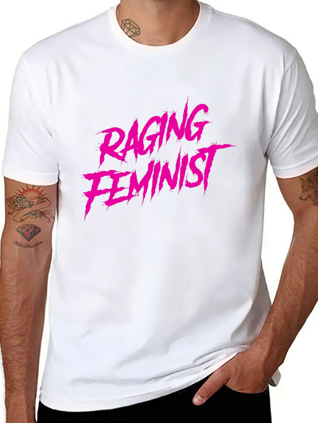 Raging Feminist Unisex Short Sleeve Soft Cotton T-Shirt – Casual Everyday Wear