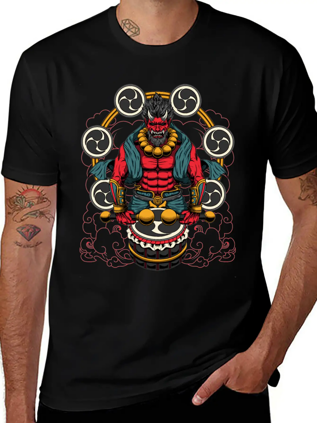 Raijin Casual Graphic T-Shirt – Simple And Comfortable Daily Wear
