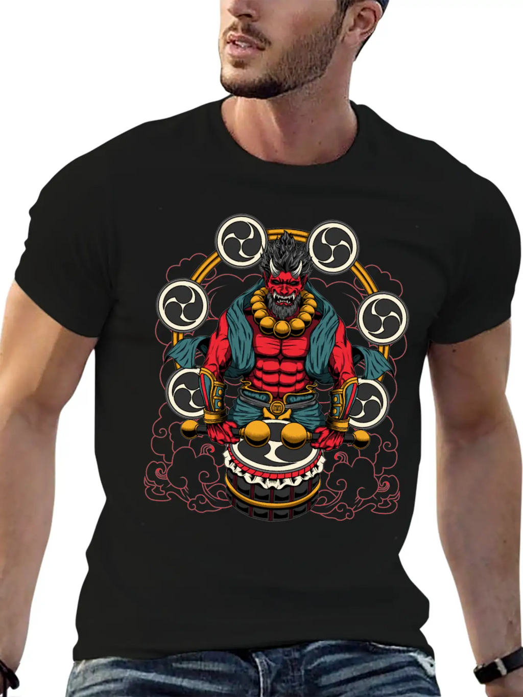 Raijin Casual Graphic T-Shirt – Simple And Comfortable Daily Wear
