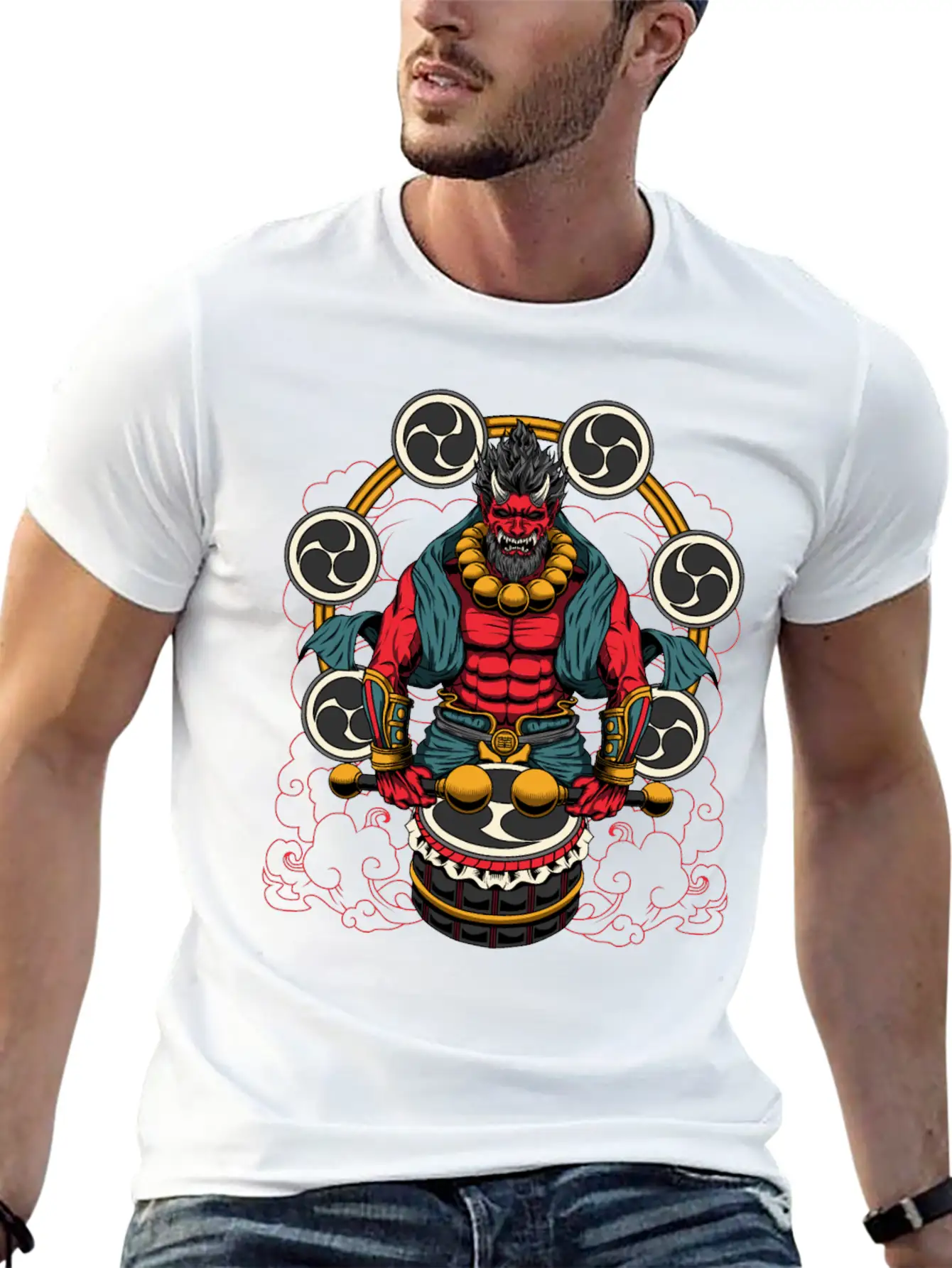 Raijin Casual Graphic T-Shirt – Simple And Comfortable Daily Wear