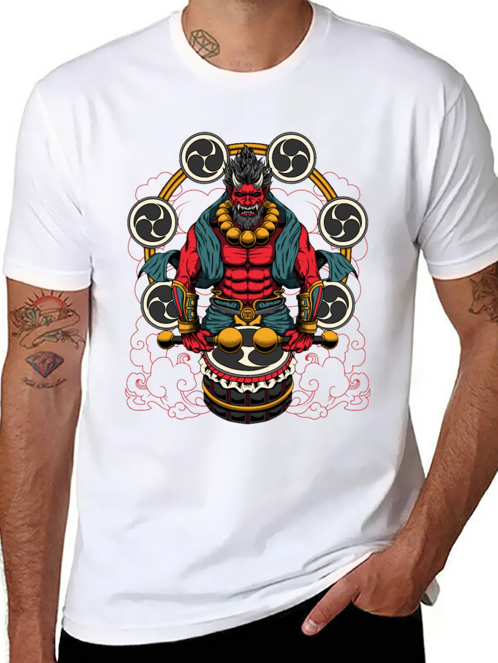 Raijin Casual Graphic T-Shirt – Simple And Comfortable Daily Wear
