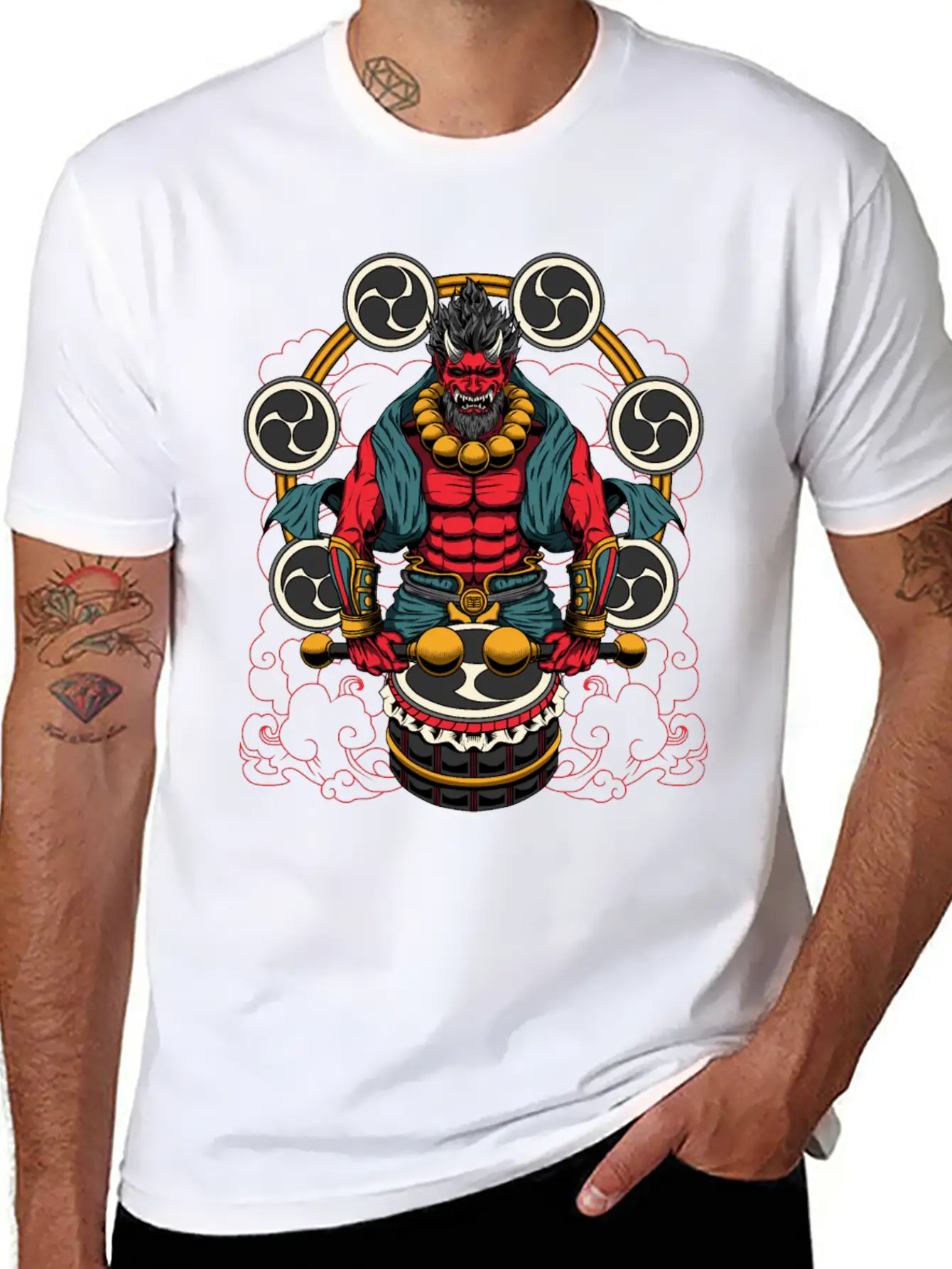 Raijin Casual Graphic T-Shirt – Simple And Comfortable Daily Wear