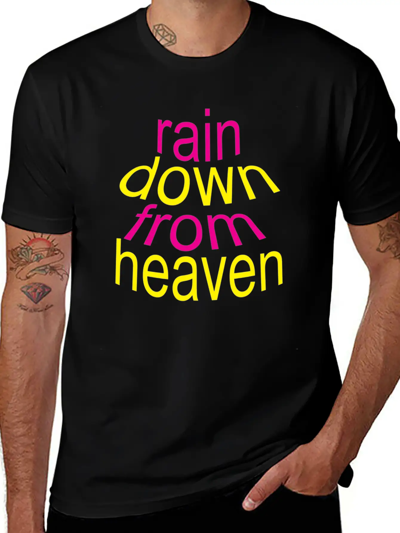 Rain Down Unisex Short Sleeve Soft Cotton T-Shirt – Casual Everyday Wear