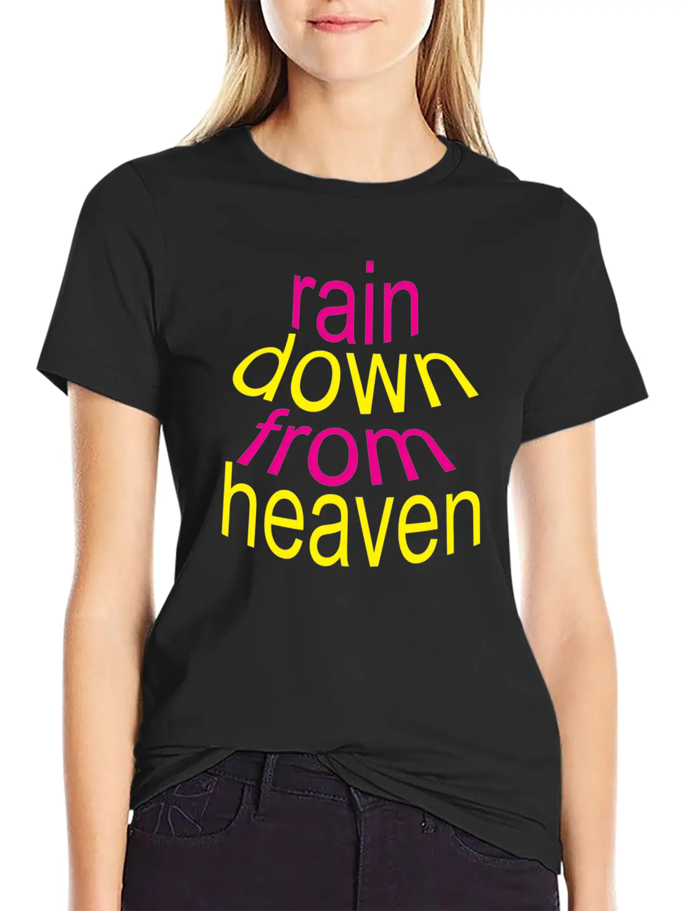 Rain Down Unisex Short Sleeve Soft Cotton T-Shirt – Casual Everyday Wear
