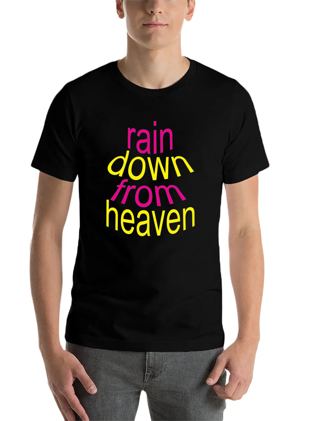 Rain Down Unisex Short Sleeve Soft Cotton T-Shirt – Casual Everyday Wear