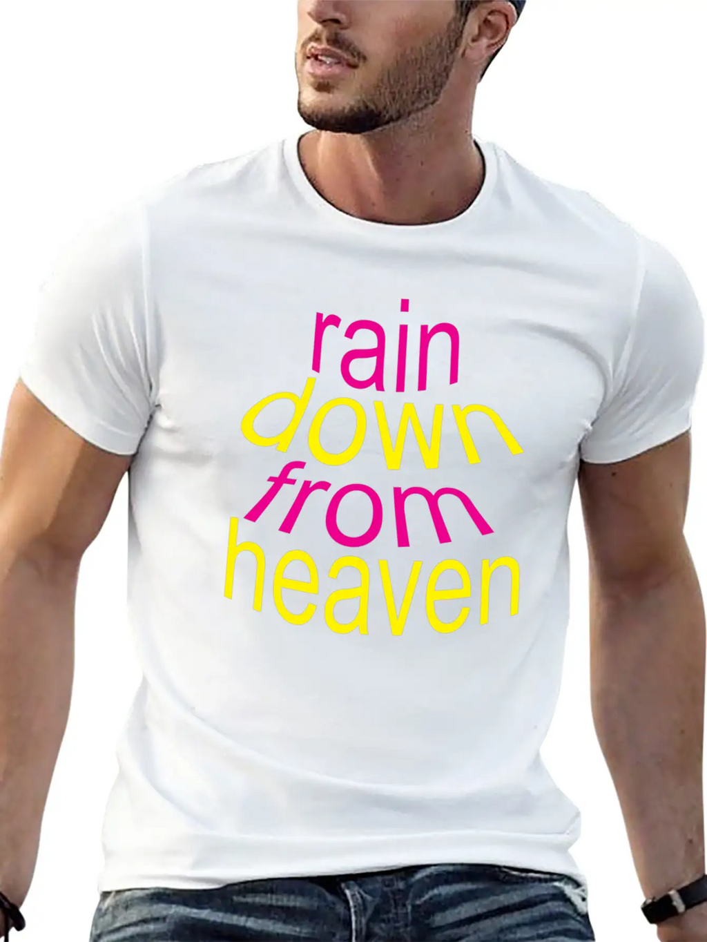 Rain Down Unisex Short Sleeve Soft Cotton T-Shirt – Casual Everyday Wear