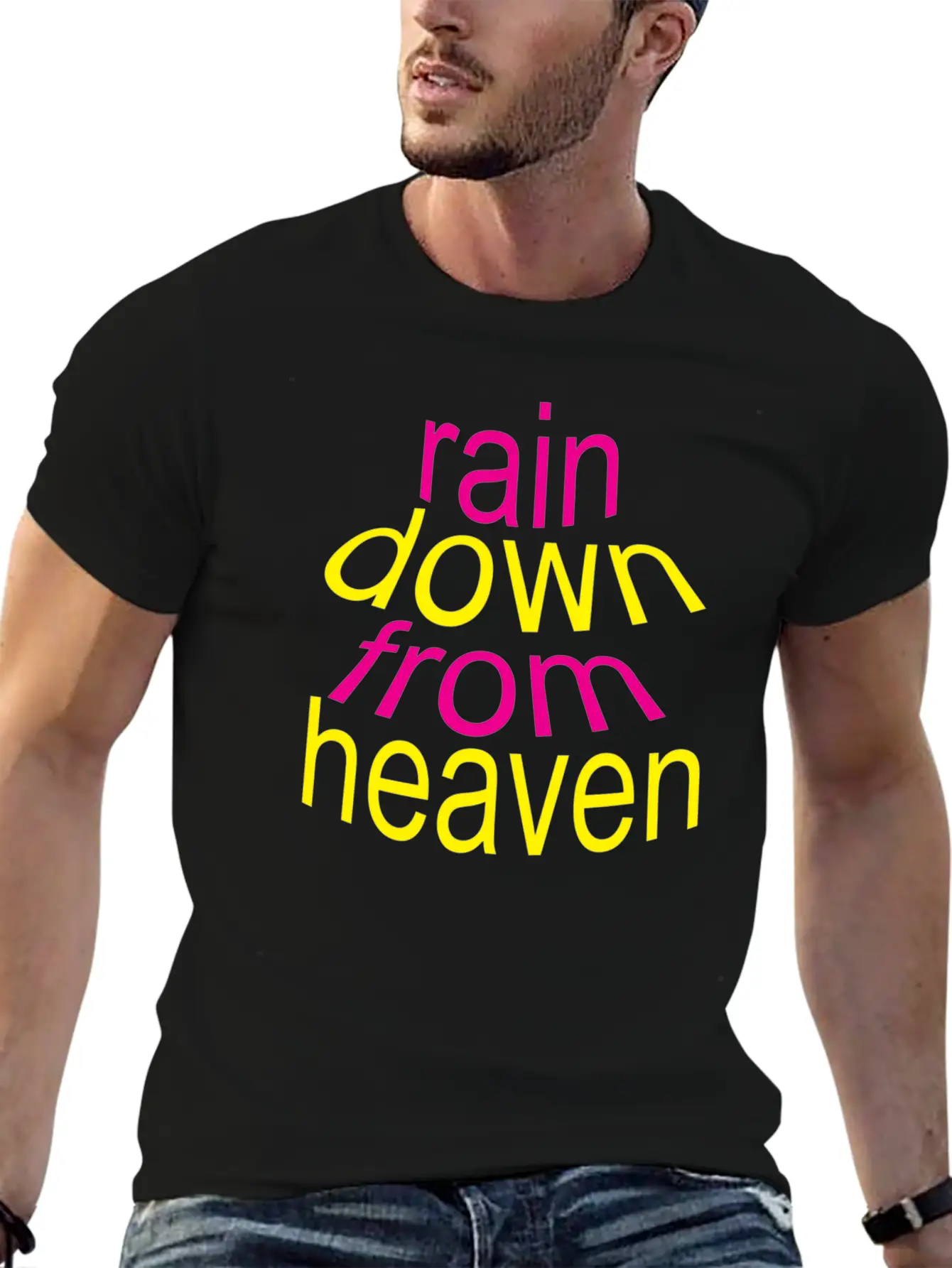 Rain Down Unisex Short Sleeve Soft Cotton T-Shirt – Casual Everyday Wear