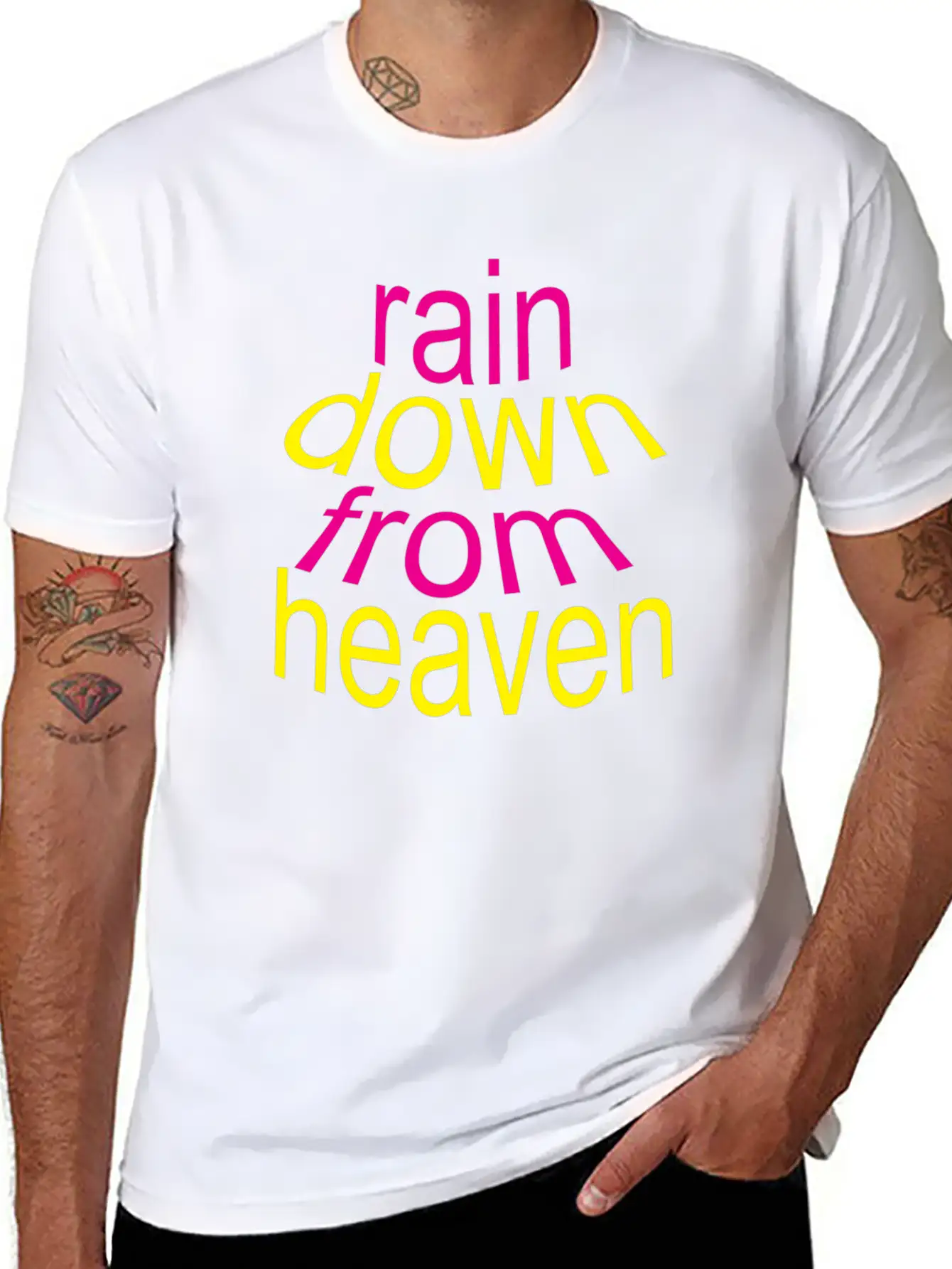Rain Down Unisex Short Sleeve Soft Cotton T-Shirt – Casual Everyday Wear
