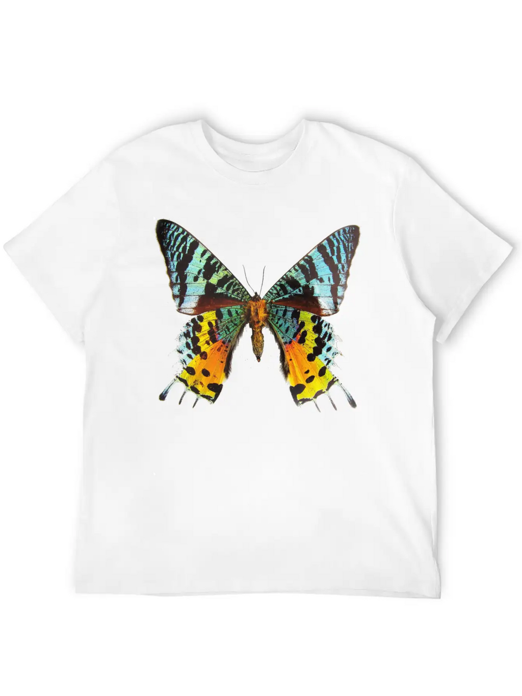 Rainbow Butterfly Breathable Soft Cotton T-Shirt – Timeless Casual Look