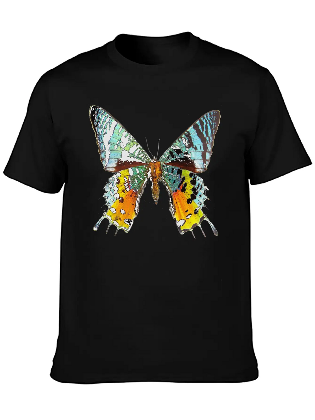 Rainbow Butterfly Breathable Soft Cotton T-Shirt – Timeless Casual Look