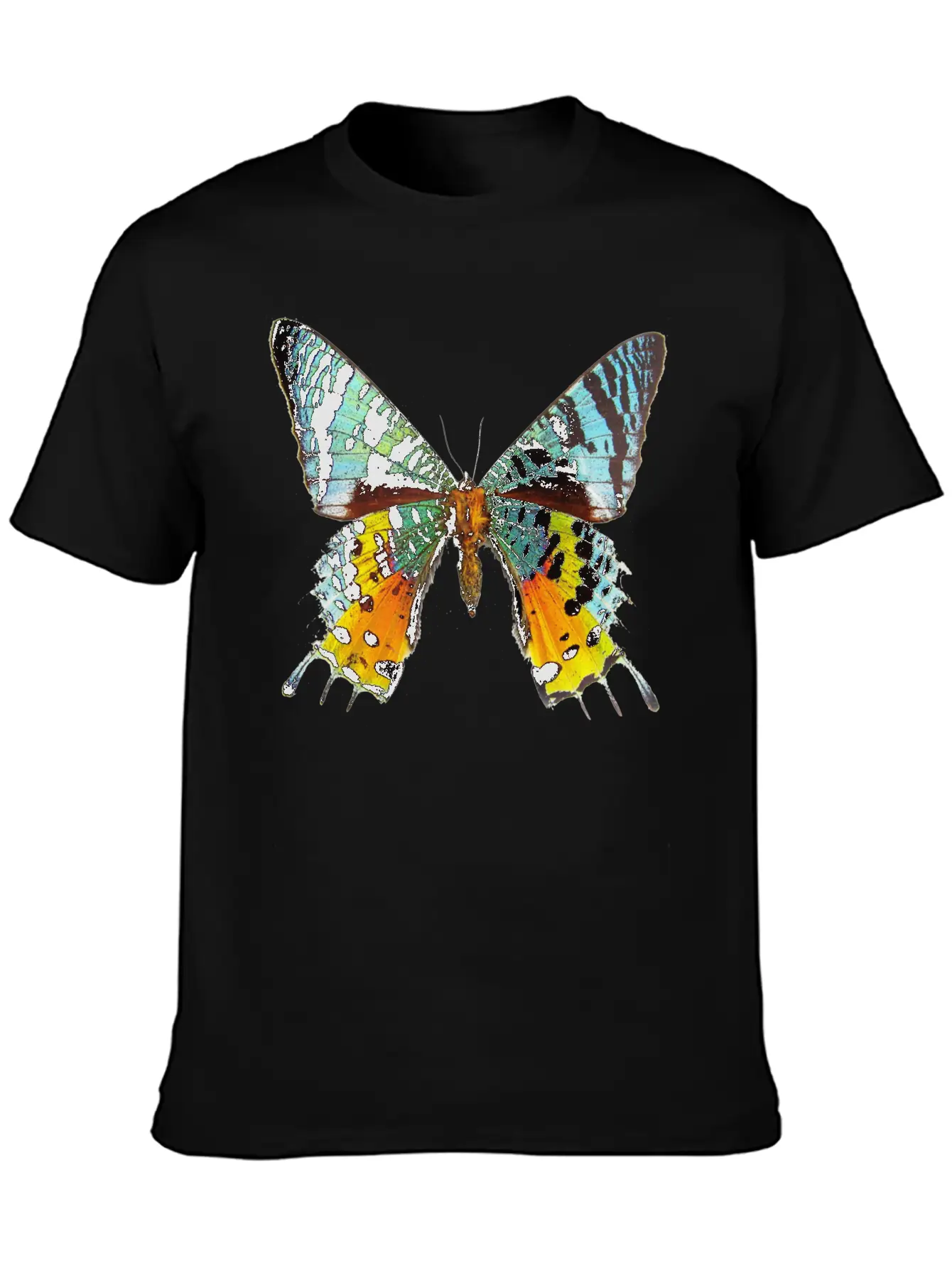 Rainbow Butterfly Breathable Soft Cotton T-Shirt – Timeless Casual Look