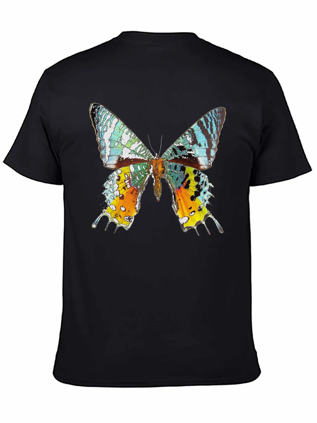 Rainbow Butterfly Breathable Soft Cotton T-Shirt – Timeless Casual Look
