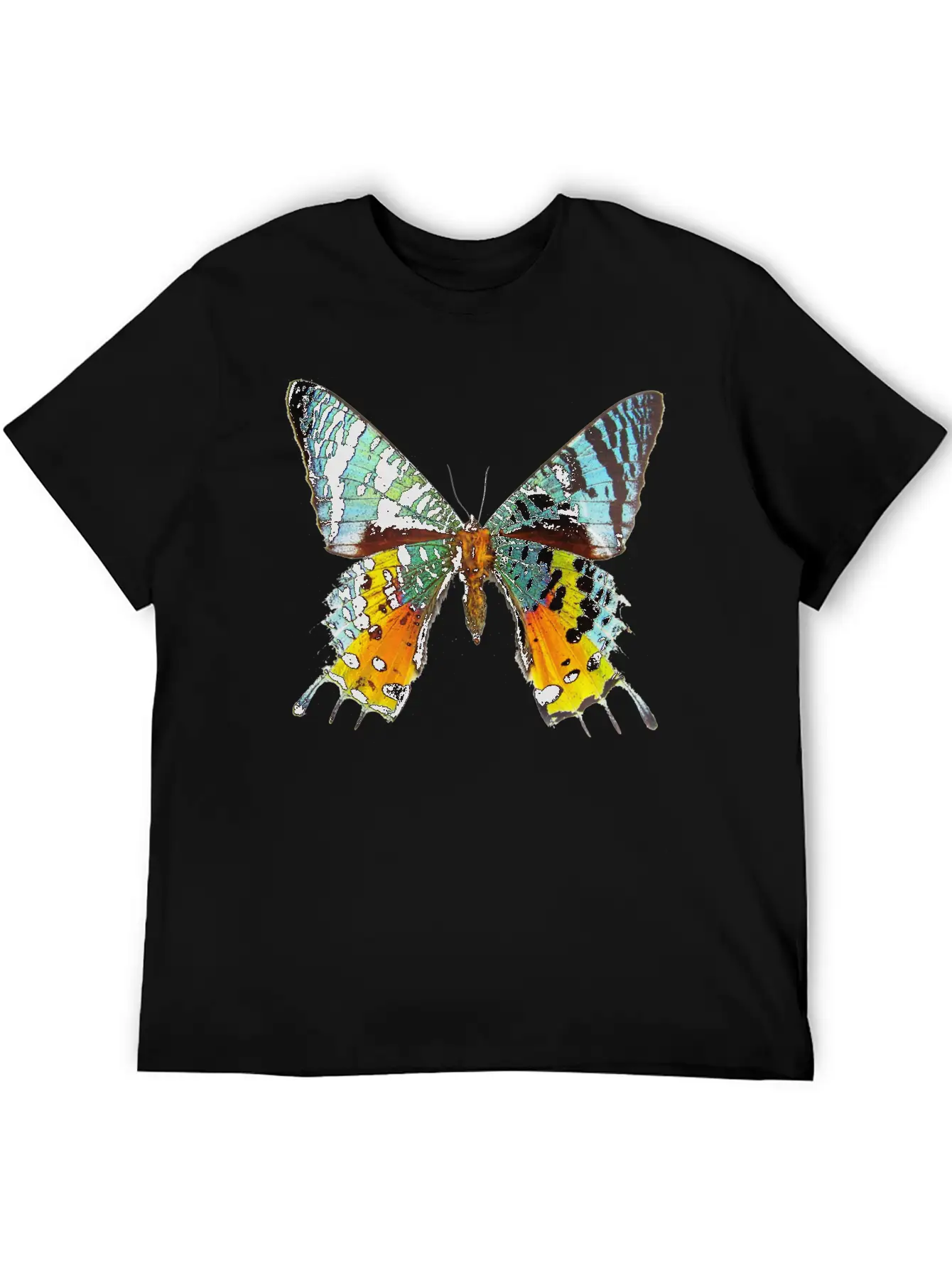 Rainbow Butterfly Breathable Soft Cotton T-Shirt – Timeless Casual Look