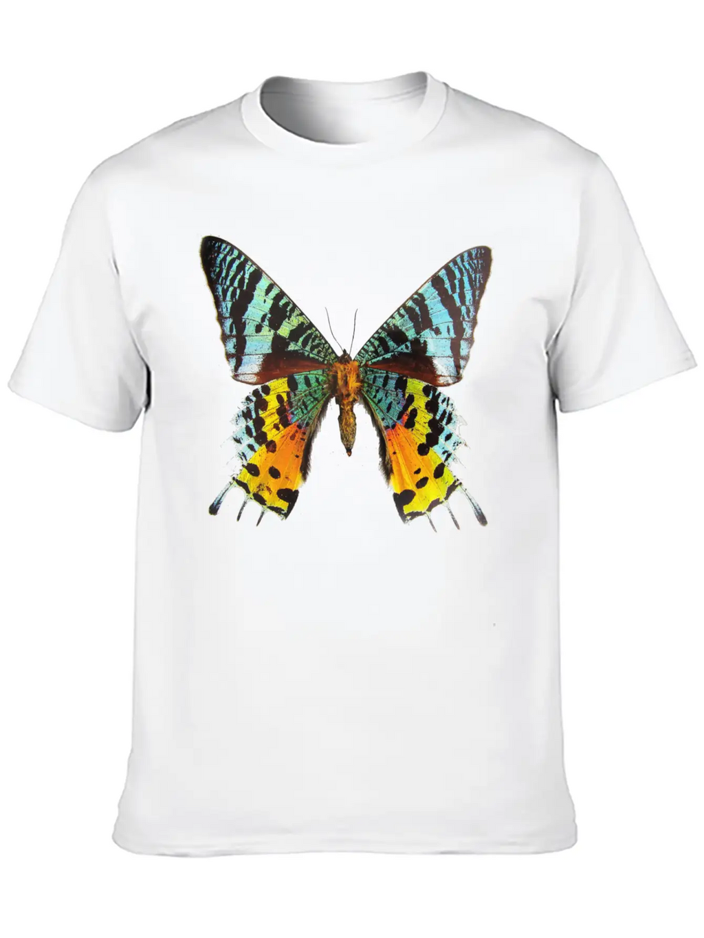 Rainbow Butterfly Breathable Soft Cotton T-Shirt – Timeless Casual Look