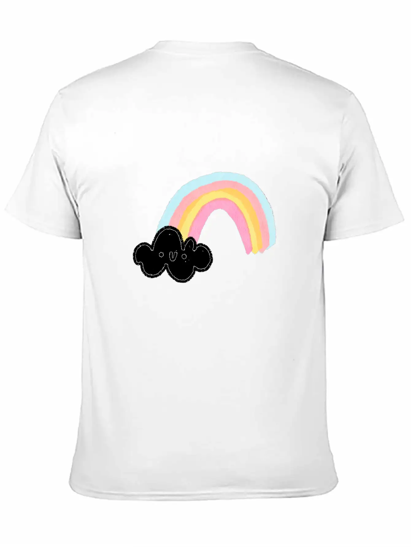 Rainbow Cloud Unisex Casual T-Shirt – Clean Design For Daily Comfort